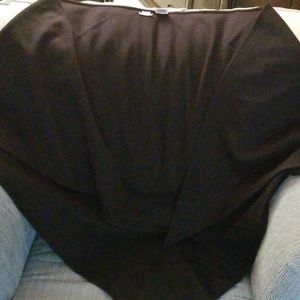 Hermes black wool shawl